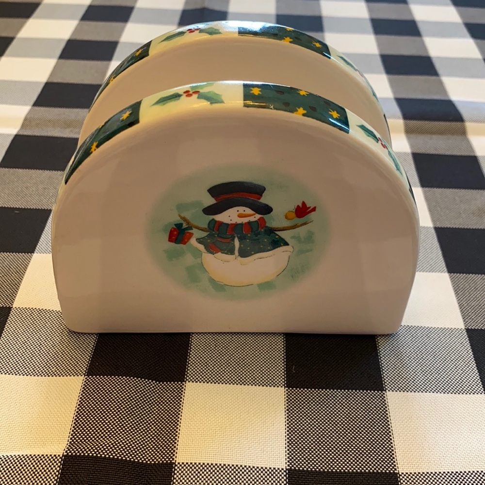 Snowman ☃️ napkin holder